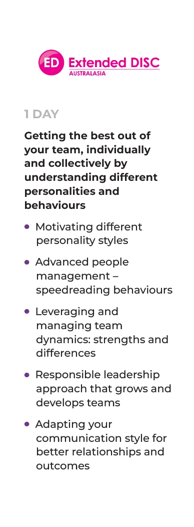 Leader's Extended DISC Course
