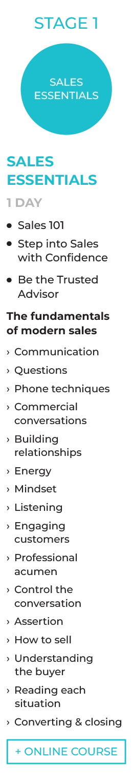 Sales Essentials course